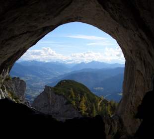 Blick aus der Eishöhle