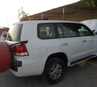 Vorbereitung für die Wüstensafari