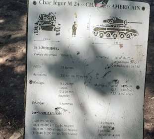 Amerikanischer Panzer 1945 in Forbach