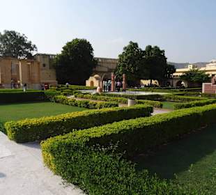 Viel Grün in der Anlage