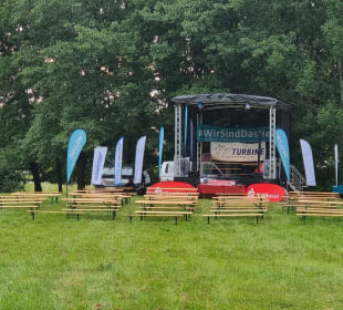 Tribüne im Kulturpark Neubrandenburg