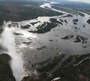 Die Viktoria-Wasserfälle 