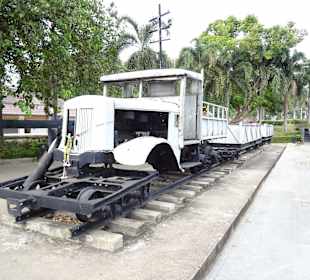 Auf dem Bahnhofsgelände zu sehen