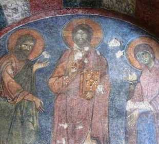 Wandbemalung in der St. Nikolaus Kirche