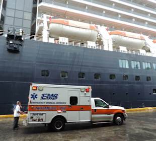 1. Hafen, Ende der Kreuzfahrt.