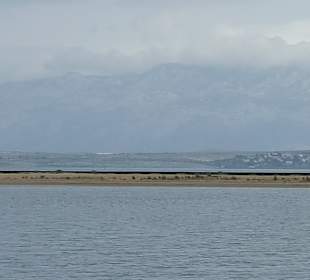 Sandbank vor Nin