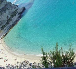 Strand unterhalb der Wallfahrtskirche von Tropea