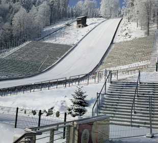 Schanze 1 Woche vor dem Weltcupspringen