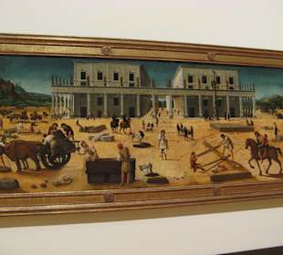 Piero di Cosimo "The Building of a Palace"