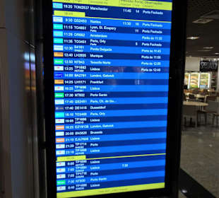 Anzeige der nächsten Starts am Flughafen Madeira