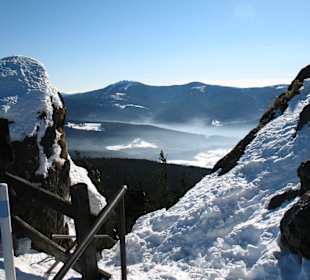 Ausblick vom Gr. Osser zum Arber