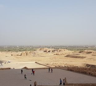 Aussicht vom Tempel zum Nil