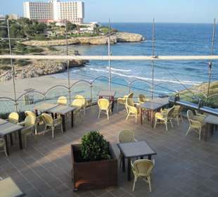 Blick auf die Terrasse