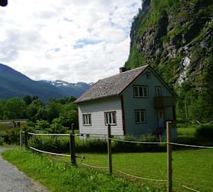 Typisches Holzhaus in Norwegen