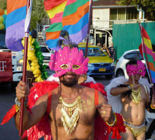 Farbenprächtige Parade