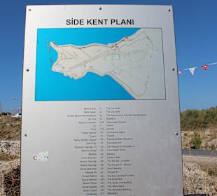 Plán historického mesta Side