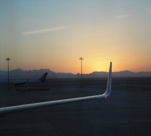 Flughafen Hurghada Sonnenuntergang