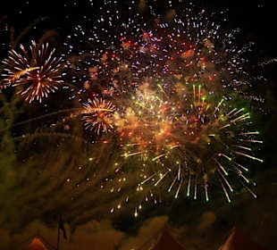 Das Abschlussfeuerwerk im Bild