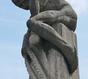 Der Tauzieher von 1910-1911 an Rheinufer