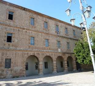 Das venezianische Gebäude, in dem das Museum ist