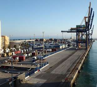 Teilansicht des Hafens