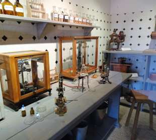 Im Brauerei-Labor des Museums