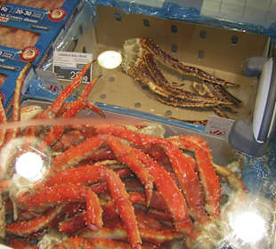 Ware im Supermarkt Carrefour