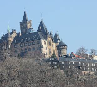 Unser Schloß vom Kirchturm aufgenommen