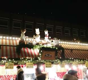 Motive über den Verkaufsbuden Bewegen sich