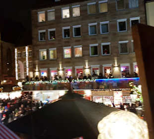 Blick über dem Weihnachtsmarkt