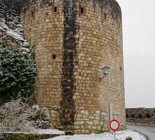 Rondell am Eingang der Giechburg