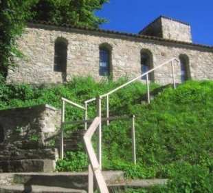 Letzter Teil des Aufstiegs zum Kloster