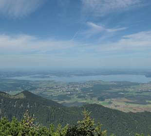 Ausblick vom ca. 1674 Meter hohen Hochfelln