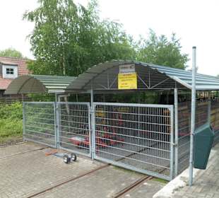 "Garage" der Draisinen in Kranenburg