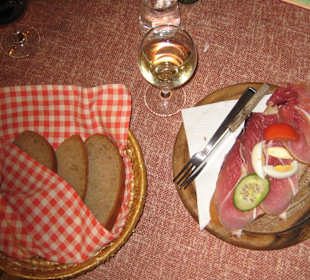 Rustikale Schinkenplatte