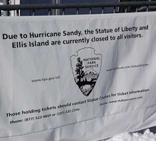 Ellis Island zur Zeit geschlossen