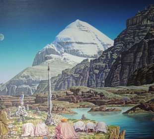 Gemälde im Kletterturm