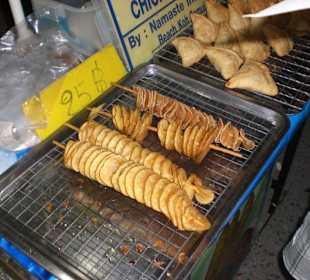 Fritierte Kartoffelspiralen sehr lecker 