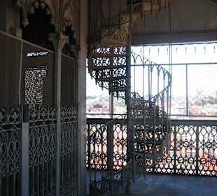 Imposante Wendeltreppe