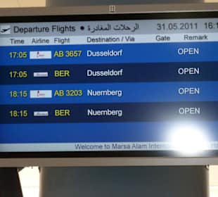 Anzeigetafel am 31.05.2011