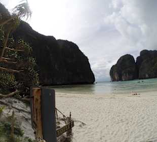 Piękna plaża Maya Bay