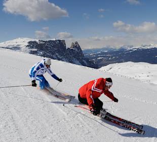 Skifahren Seiser Alm direkt vom Hotel aus