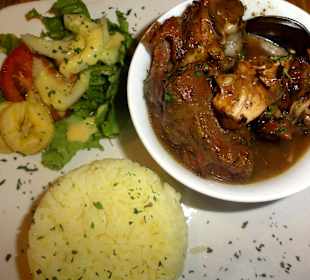 Fricassé de coq local