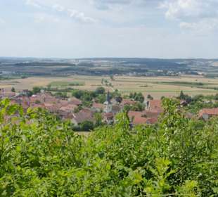 Blick vom Huthäuschen auf Unfinden und Umgebung