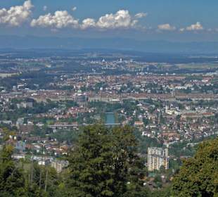 Blick auf Bern vom Gurten aus