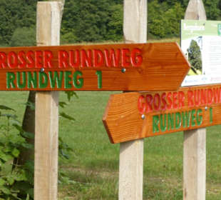 Sehr gut beschildert