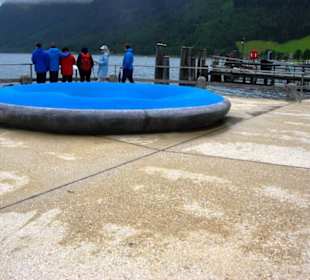 Aussicht mit Kunstwerk