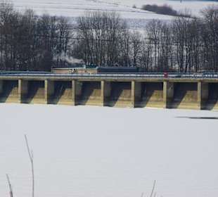 Der Stausee im Winter ein Traum