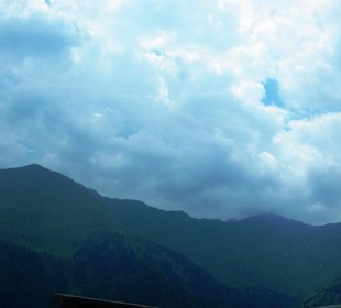 Plöckenpass Wolken pur