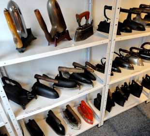 Bügeleisensammlung im Handwerksmuseum